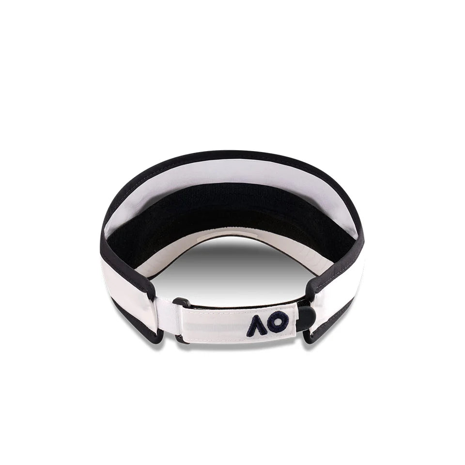 Australian Open Visor - 2025 AO White Visor Performance Core Hat - New Era